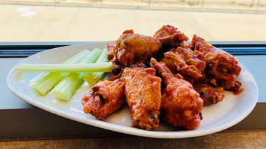 wings with celery