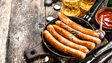 Brat Eating Contest at Oktobeerfest at Hollywood Gaming Mahoning Valley Racecourse