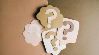 a pile of question marks