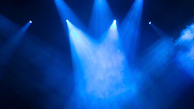 blue lights smoke
